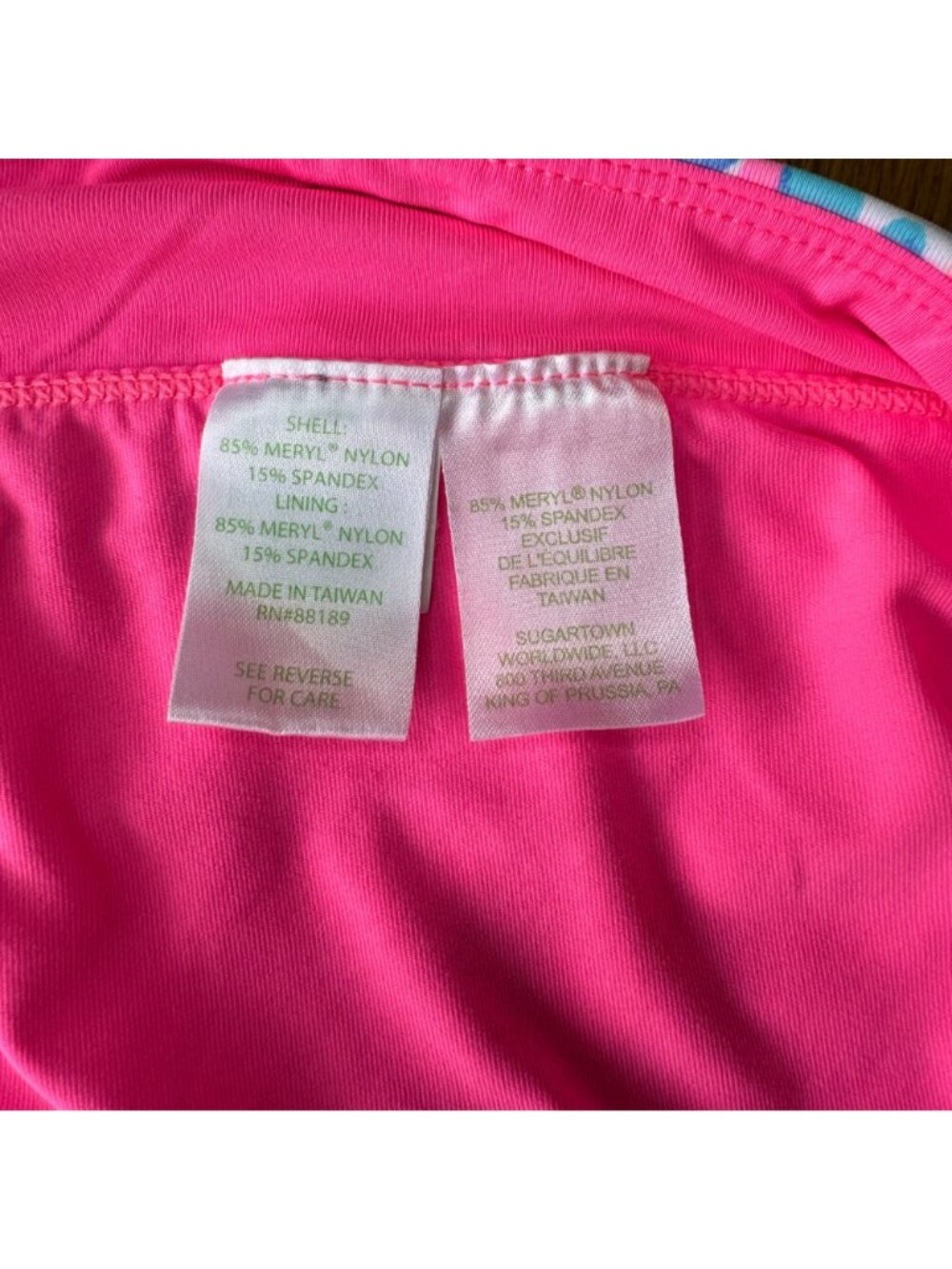 LILLY PULITZER Luxletic Skort Womens S Pink Blue Coral Ruffle Tennis Pickleball - Picture 7 of 10